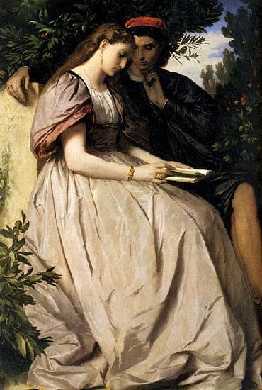 Anselm Feuerbach Paolo e Francesca oil painting image